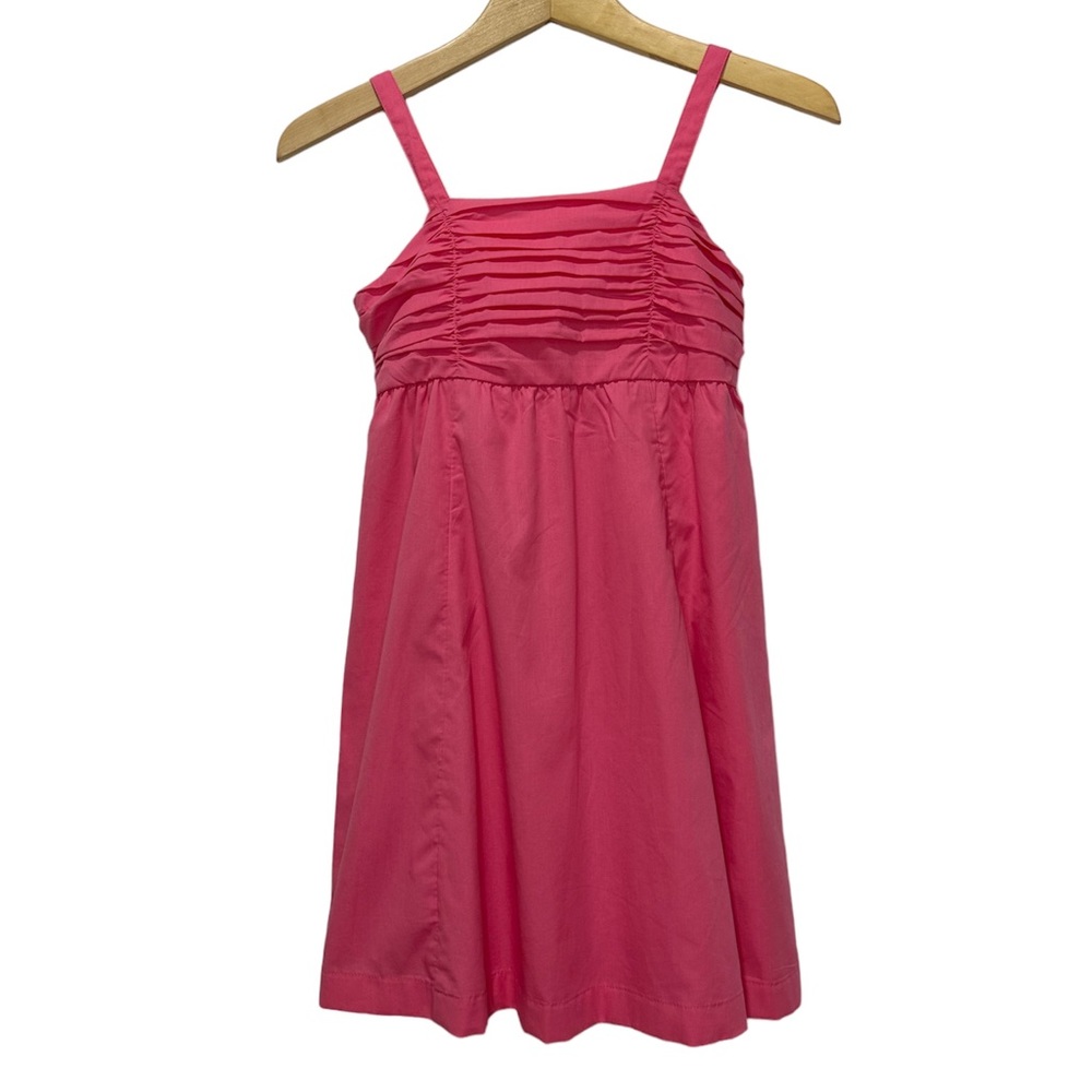 Abercrombie Kids Dress Umpire Waist Pleated Spaghetti Strap Pink Girls Size 9-10
